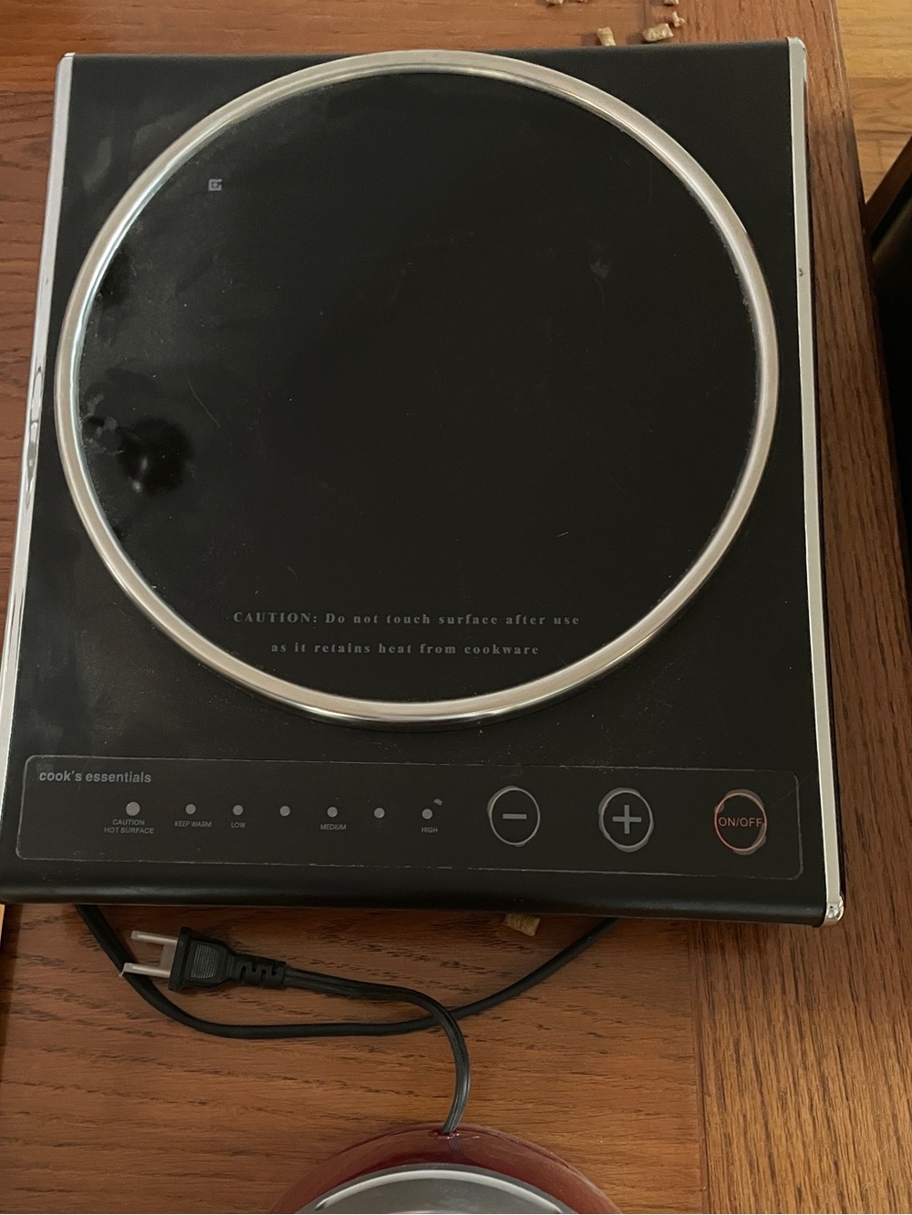 Black Single Induction Cooktop - Picture 2 of 7